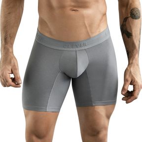 Фото Мужские трусы боксеры серые удлиненные Clever Moda CARIBBEAN LONG BOXER 088612