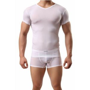 Фото Мужская футболка белая прозрачная Shino White