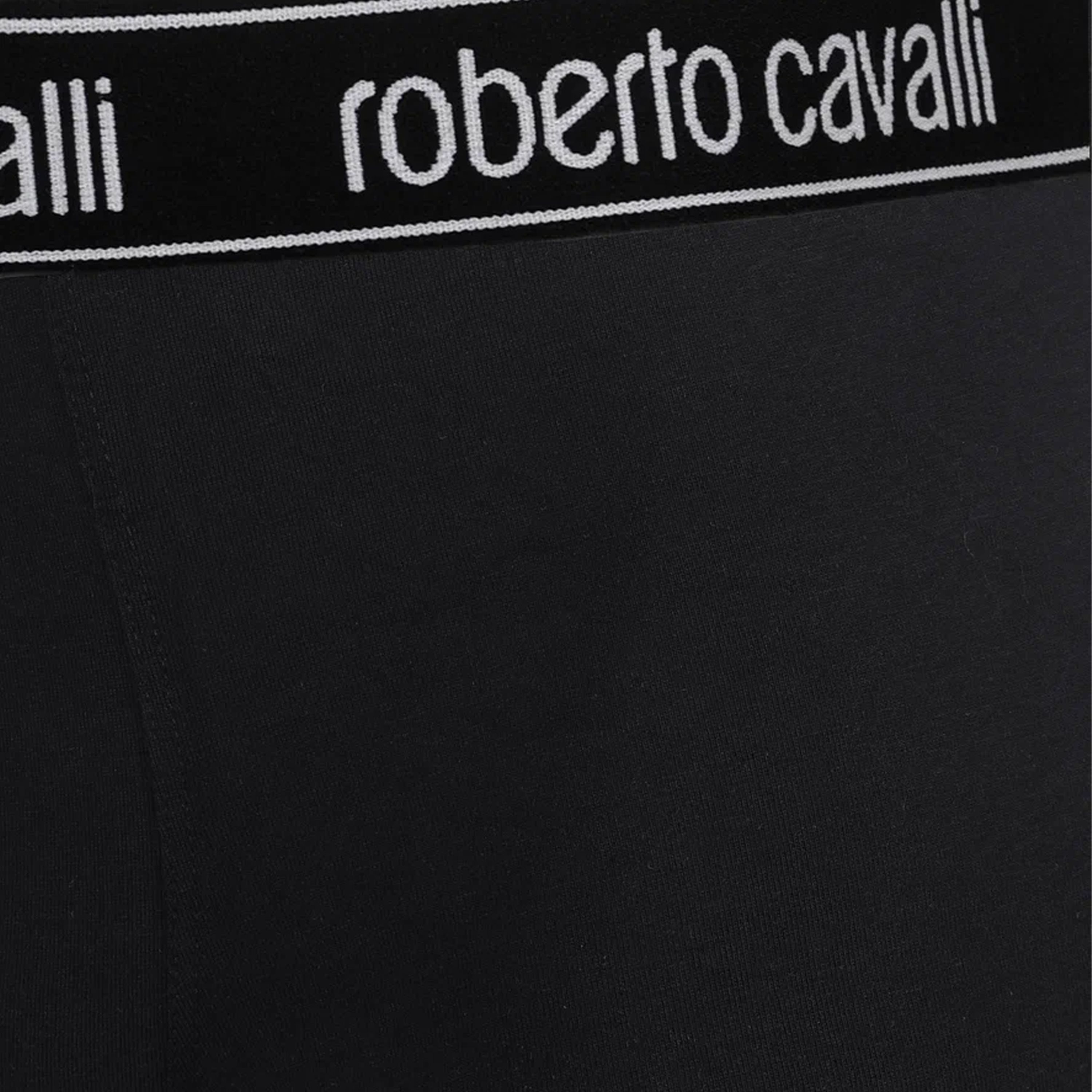 Набор мужских трусов боксеров 3в1 черные ROBERTO CAVALLI RC1UTR02TR фото 3