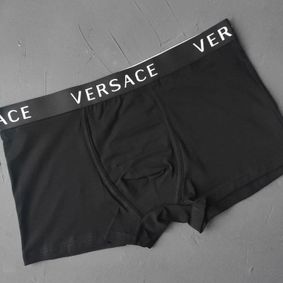 Фото Мужские трусы боксеры черные Versace
