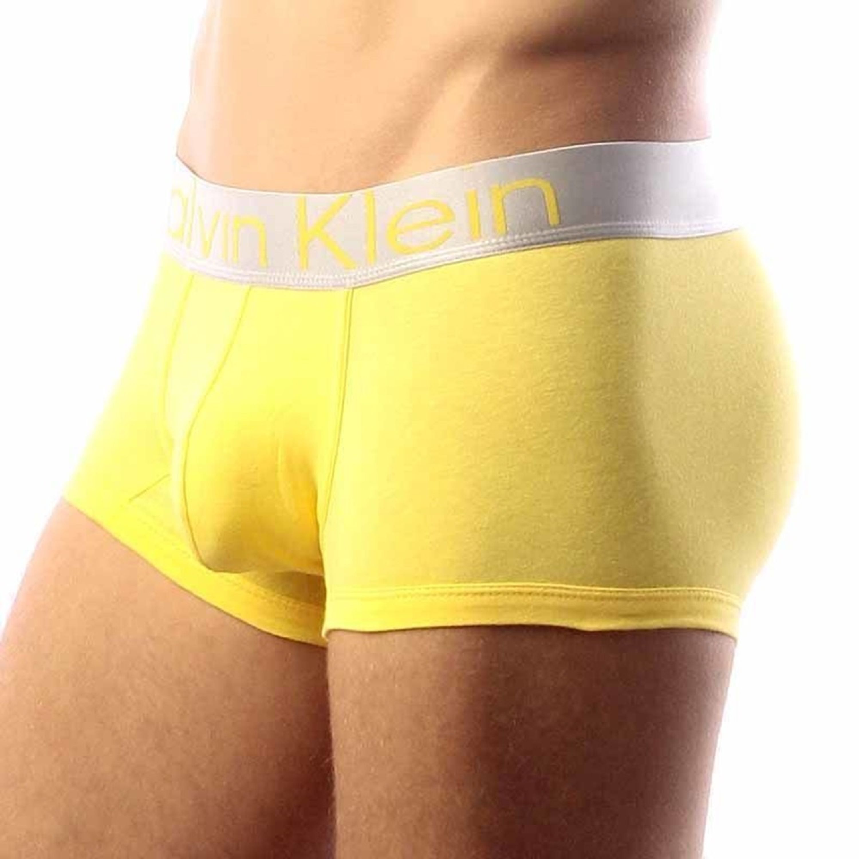Мужские боксеры желтые  Calvin Klein Steel  Boxer фото 2