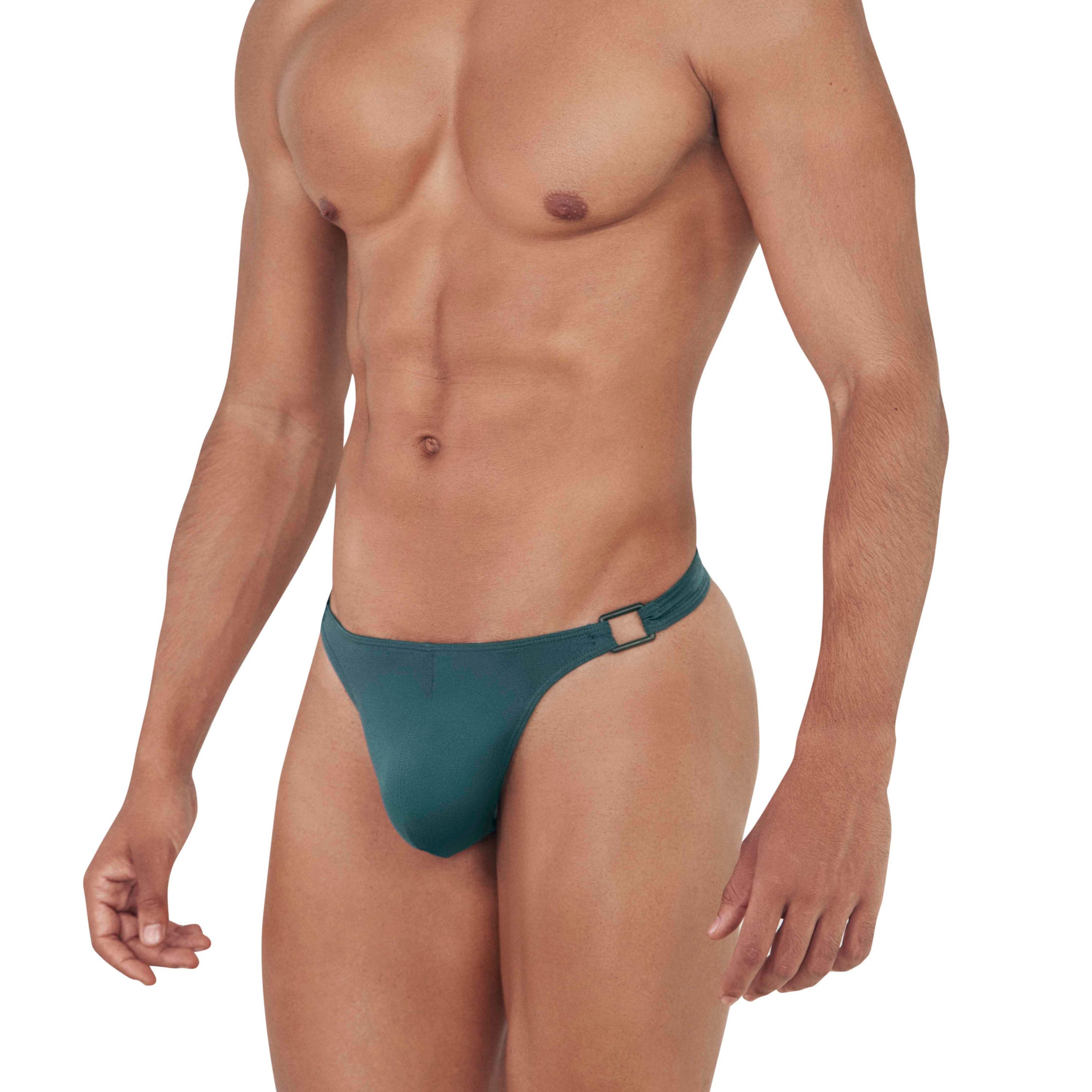 Мужские трусы тонги зеленые Clever FLASHING THONG 145510 фото 2