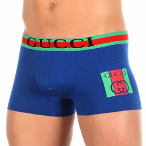 Фото Мужские трусы боксеры синие Gucci