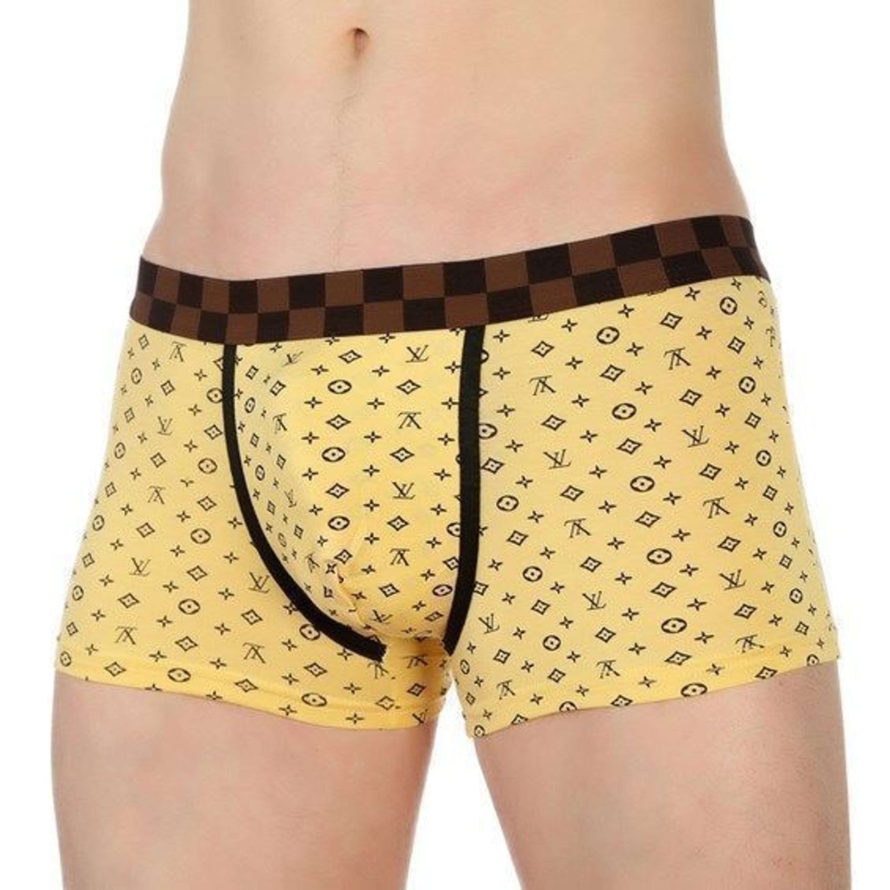Мужские трусы Louis Vuitton боксеры желтые фото 1