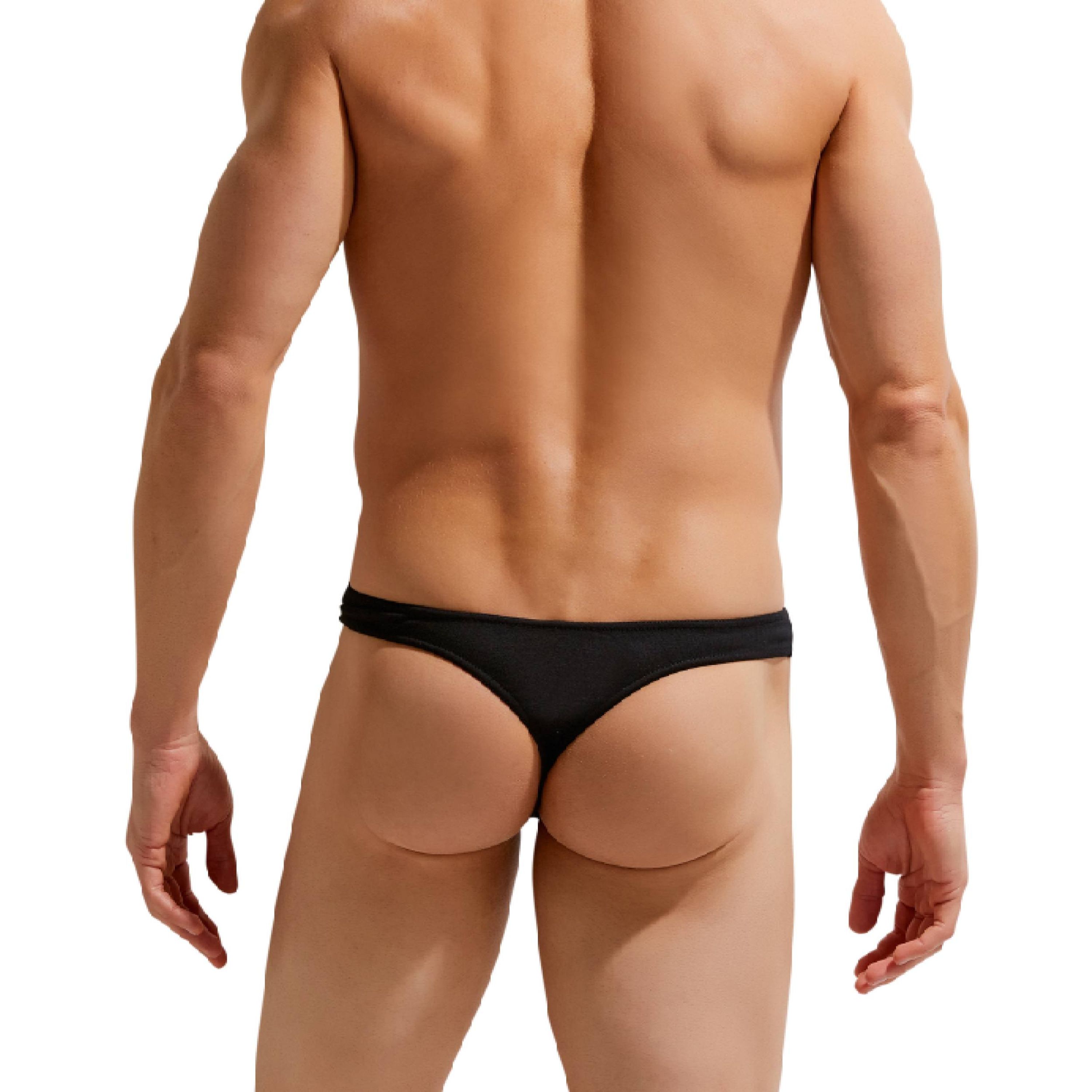 Мужские трусы тонги черные GAUVINE 1000 фото 4