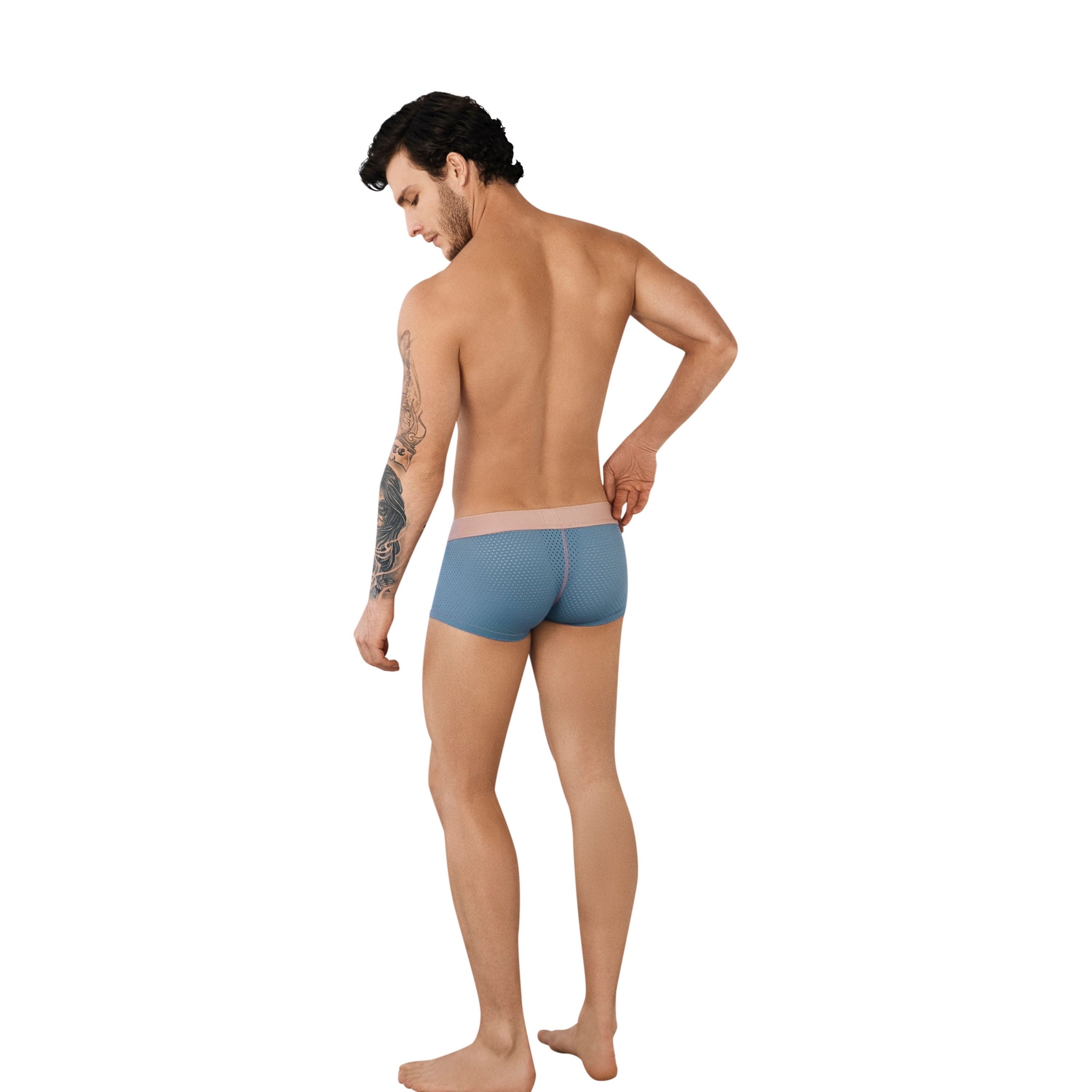 Мужские трусы хипсы бирюзовые в сетку Clever LINE LATIN BOXER 094812 фото 2