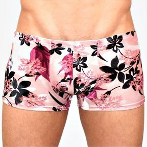 Фото Мужские трусы боксеры бежево-розовые под велюр Romeo Rossi Boxer RR00224