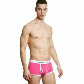 Фото Мужские трусы боксеры розовые Calvin Klein 365 Pink 