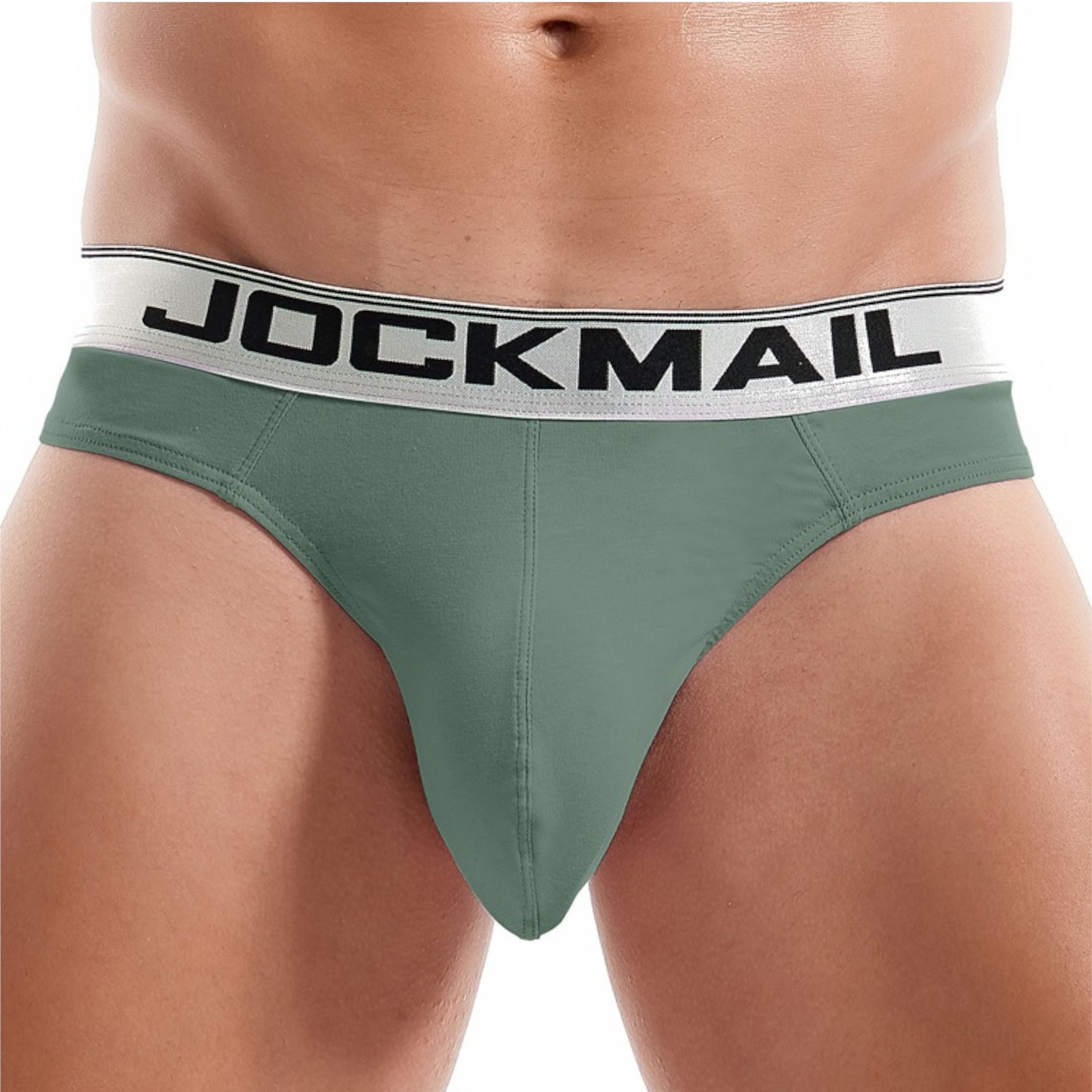 Мужские трусы стринги зеленые JOCKMAIL JM1029-19 фото 2