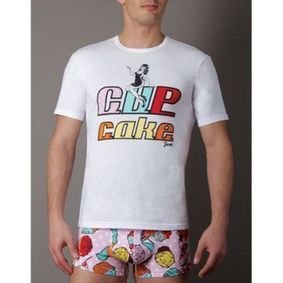 Фото Мужская футболка с короткими втачными рукавами и круглым вырезом горловины Yax Cupcake JDM2333_061