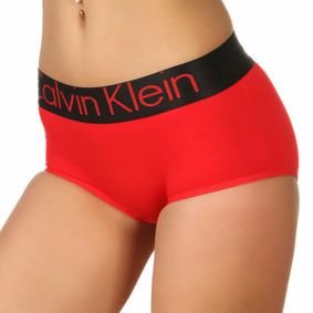Фото Женские хипсы Calvin Klein Women Hips Steel Red Weistband Black