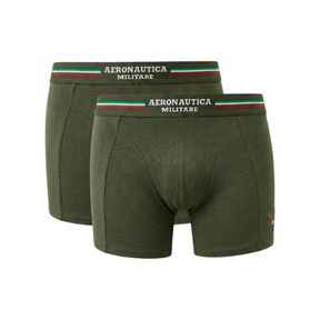 Фото Набор мужских трусов боксеров 2в1 хаки AERONAUTICA MILITARE AM1UBX002