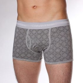 Фото Мужские трусы боксеры серые Calvin Klein 365 print GREY SPHERE