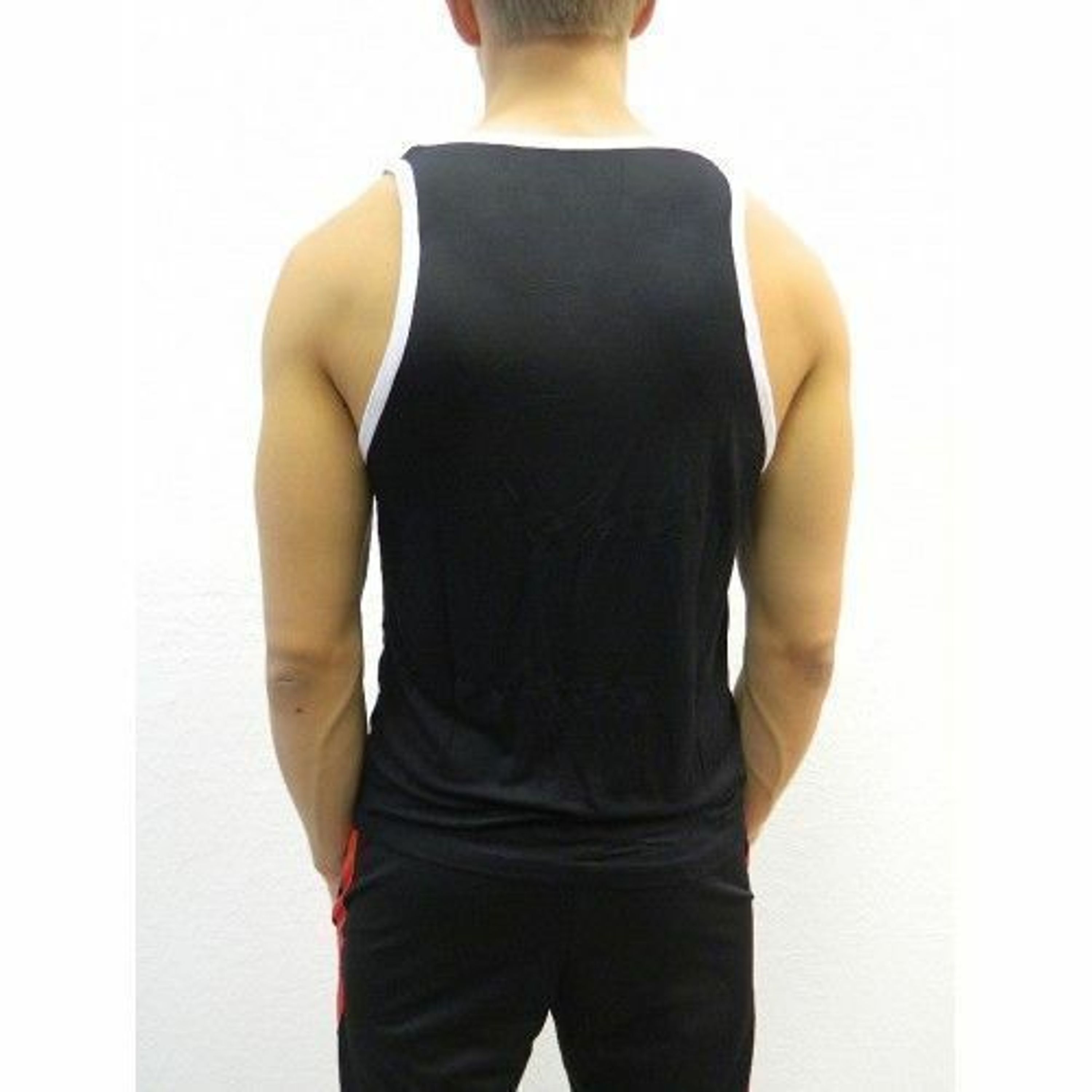 Мужская майка черная Asitoo Unbeaten Black Tank Top фото 2