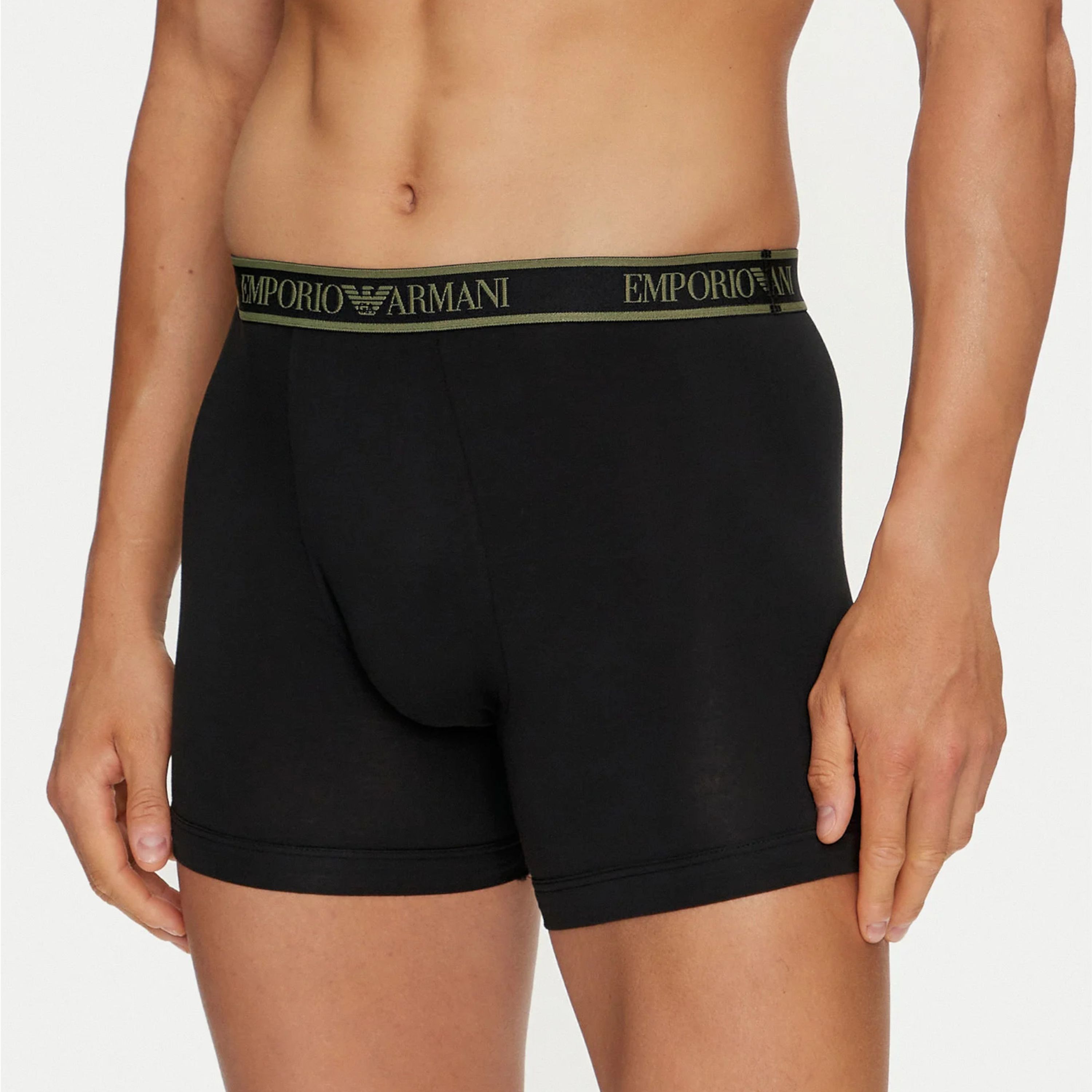 Набор мужских трусов боксеров 3в1 черные Emporio Armani 111473_4F717 21320 фото 6