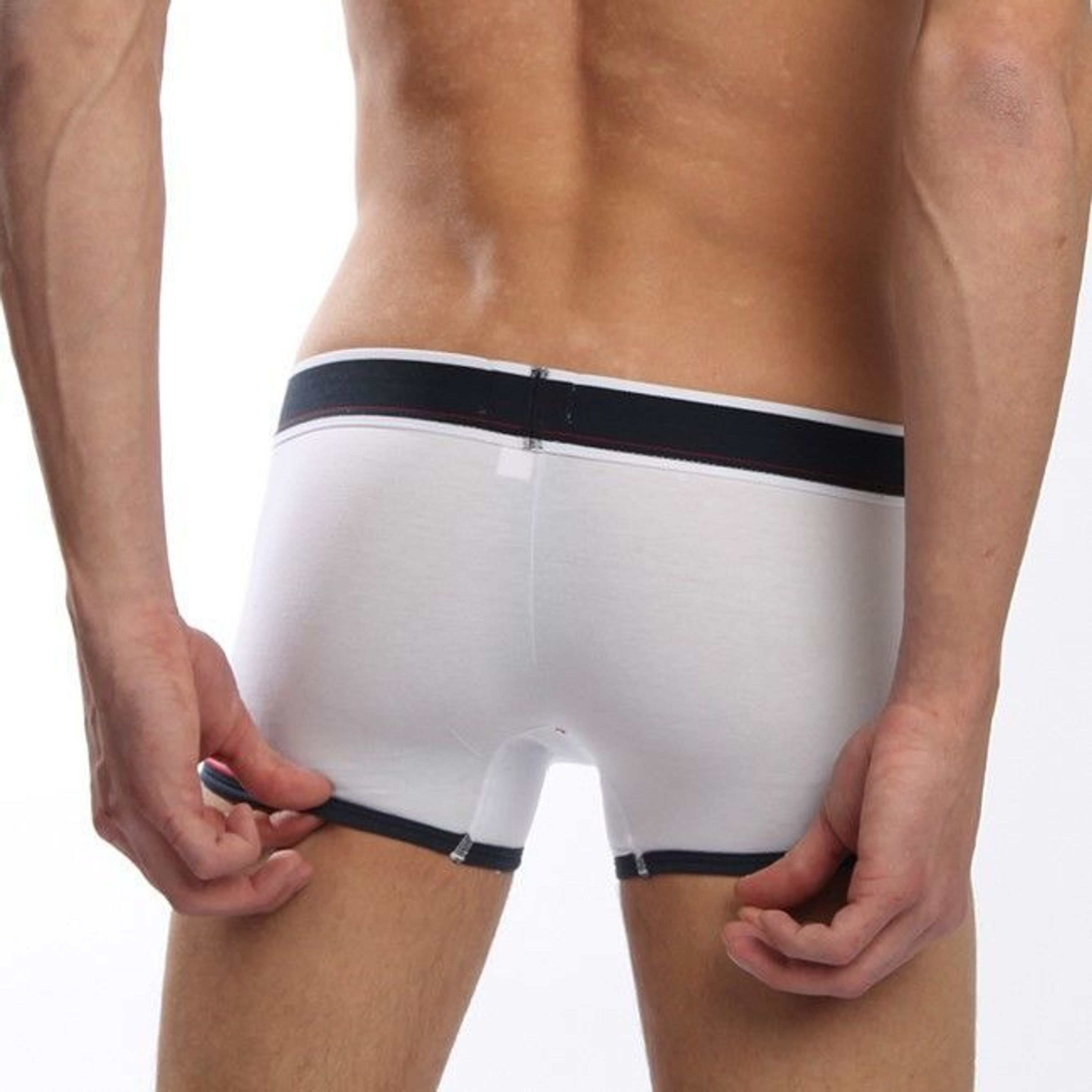 Мужские трусы боксеры белые D&G Underwear White Boxer фото 3