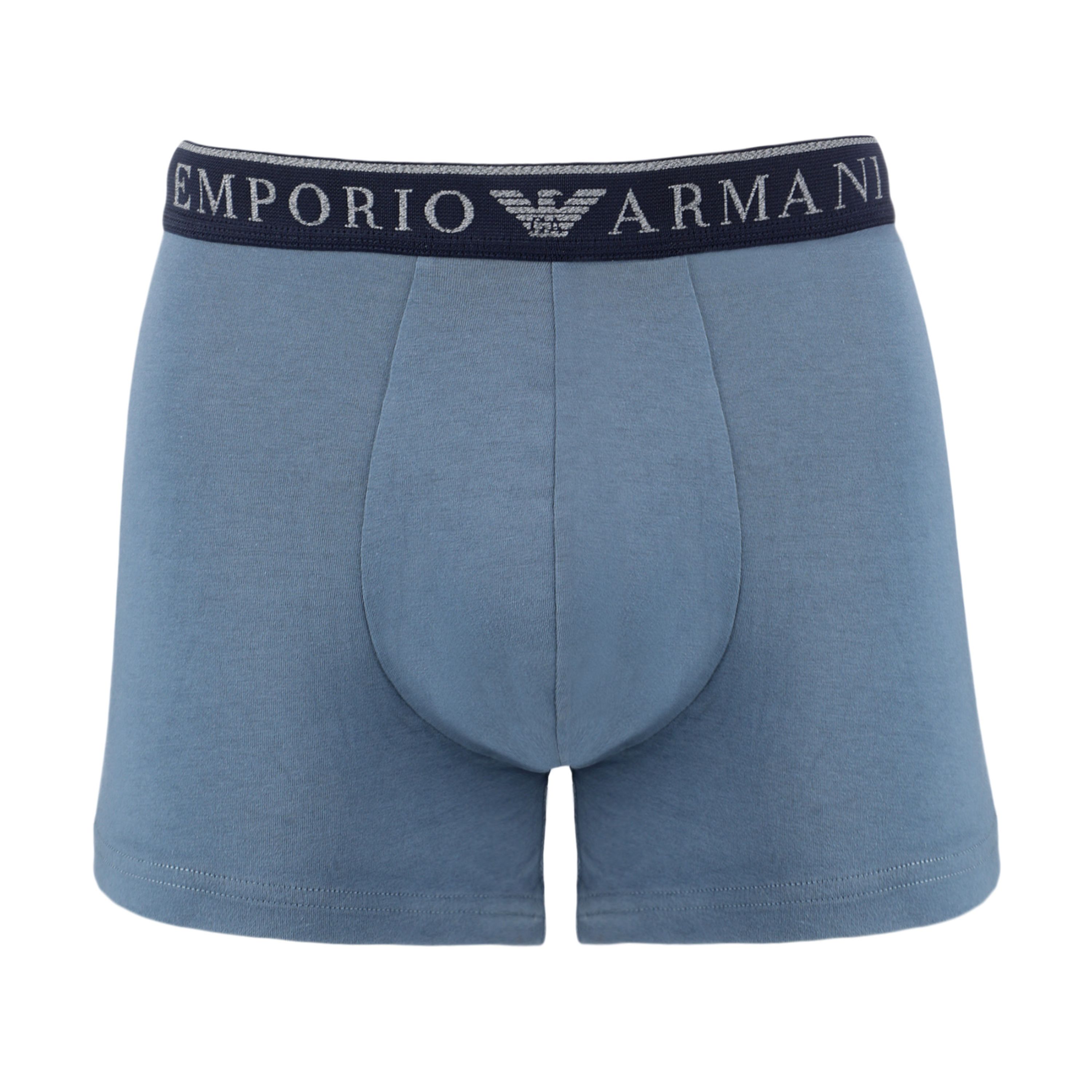 Набор мужских трусов хипсов 2в1 (серый, серо-голубой) Emporio Armani 111769_4F720 15349 фото 3