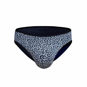 Фото Трусы мужские слипы темно-синие с принтом DARKZONE DZN6546