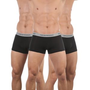 Фото Набор мужских трусов боксеров 3в1 черные Emporio Armani 111357_CC717 00120 