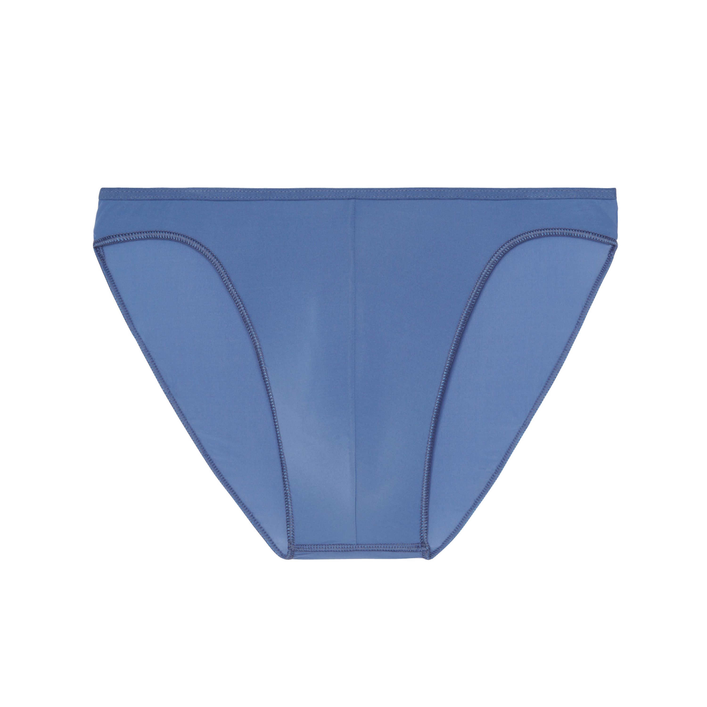 Мужские трусы слипы синие HOM PLUMES Micro Briefs 404756_4000CG фото 1