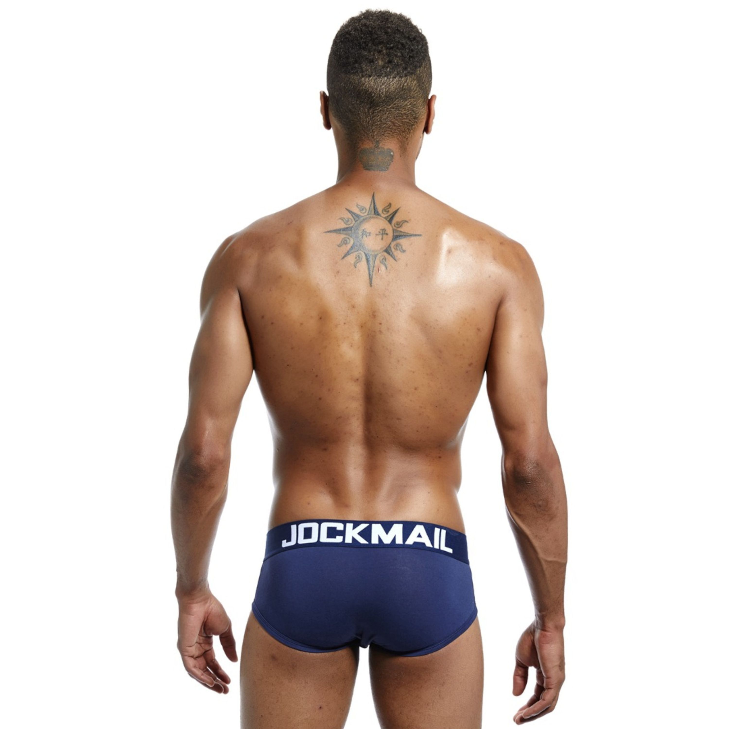 Мужские трусы брифы темно-синие JOCKMAIL JM2023-16 фото 3