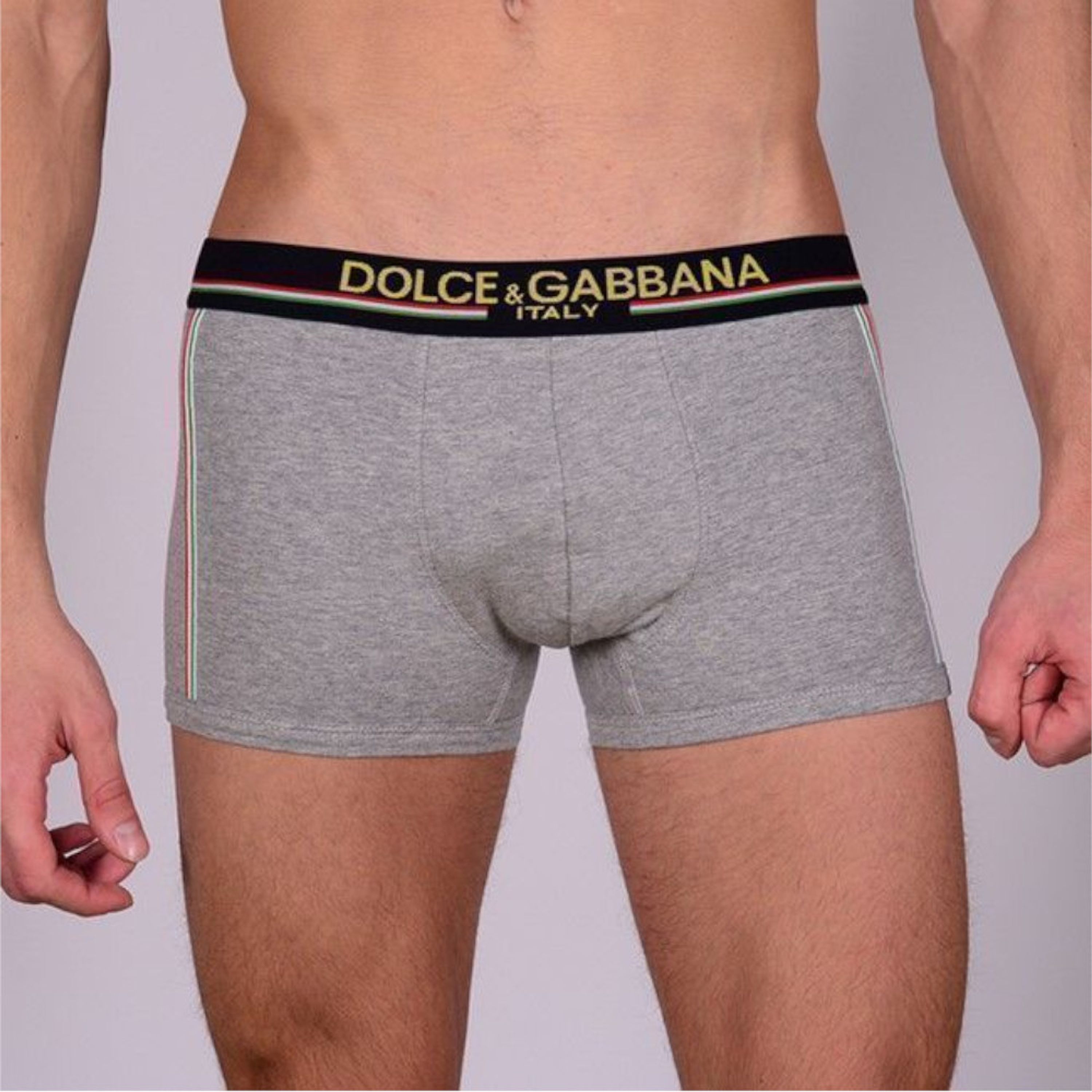 Мужские трусы боксеры серые Dolce Gabbana Italy Boxer фото 1