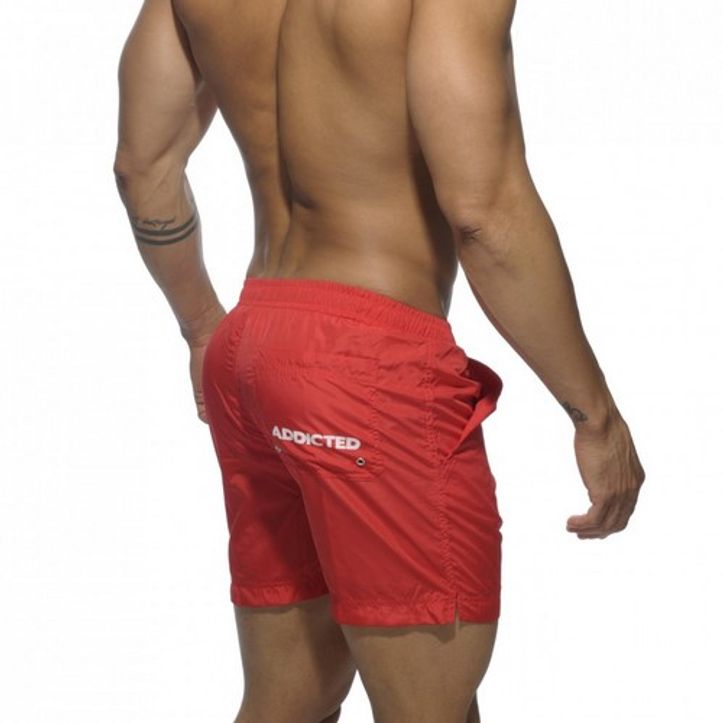 Мужские шорты удлиненные красные Addictetd Sport Shorts Red фото 3