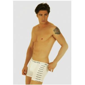 Фото Мужские трусы боксеры белые с полосками Marco Barrera