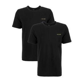 Фото Набор мужских футболок 2в1 черные ROBERTO CAVALLI RC1UTS02BI