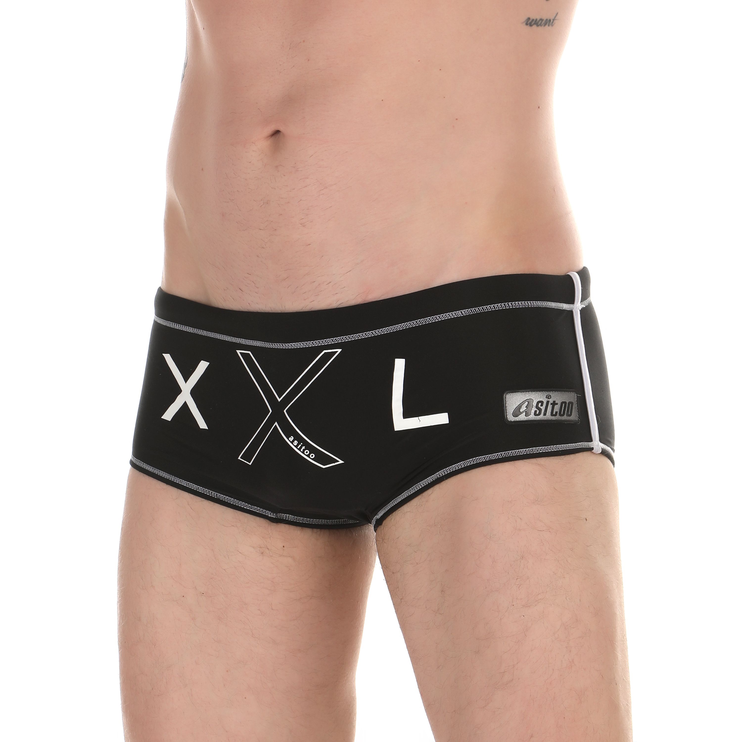 Мужские плавки черные Asitoo Swim Trunk Black фото 1