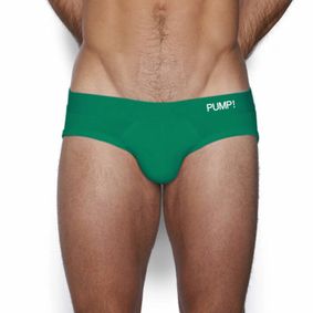 Фото Мужские трусы брифы зеленые PUMP! PU004