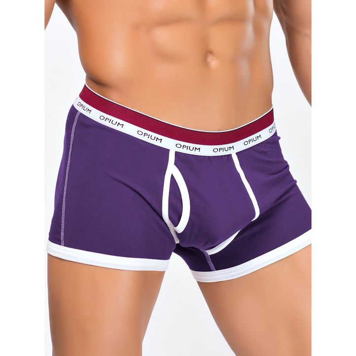 Мужские трусы боксеры фиолетовые Opium Brief R114 