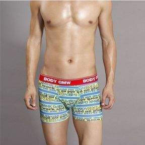 Фото Мужские трусы боксеры GMW Yellow Blue Boxer