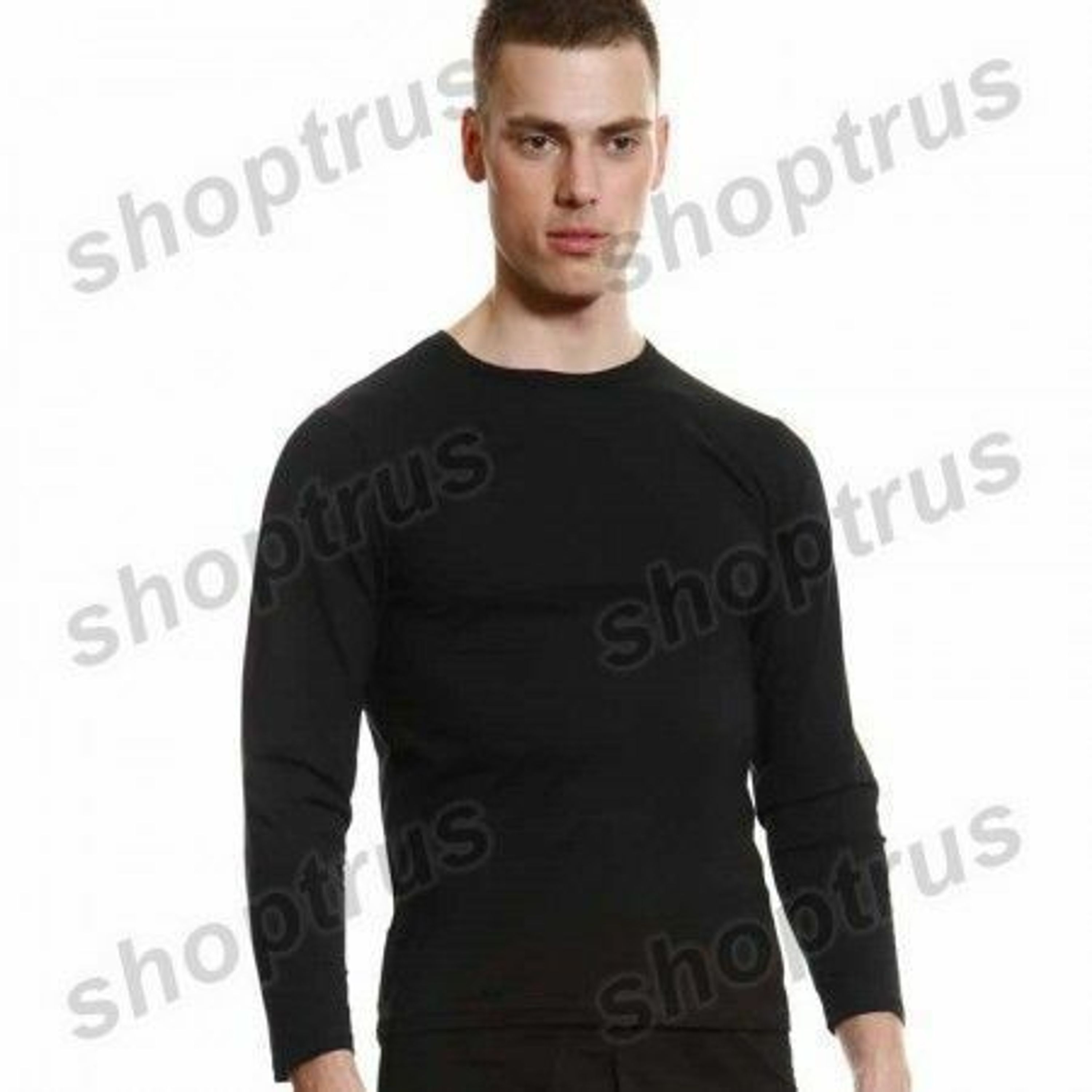 Мужская нательная кофта Calvin Klein Black  фото 1