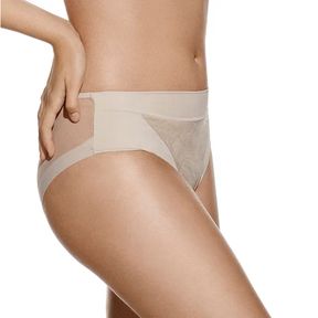 Фото Женские трусы слипы бежевые высокие Creaciones Selene VIOLETA BG/tierra