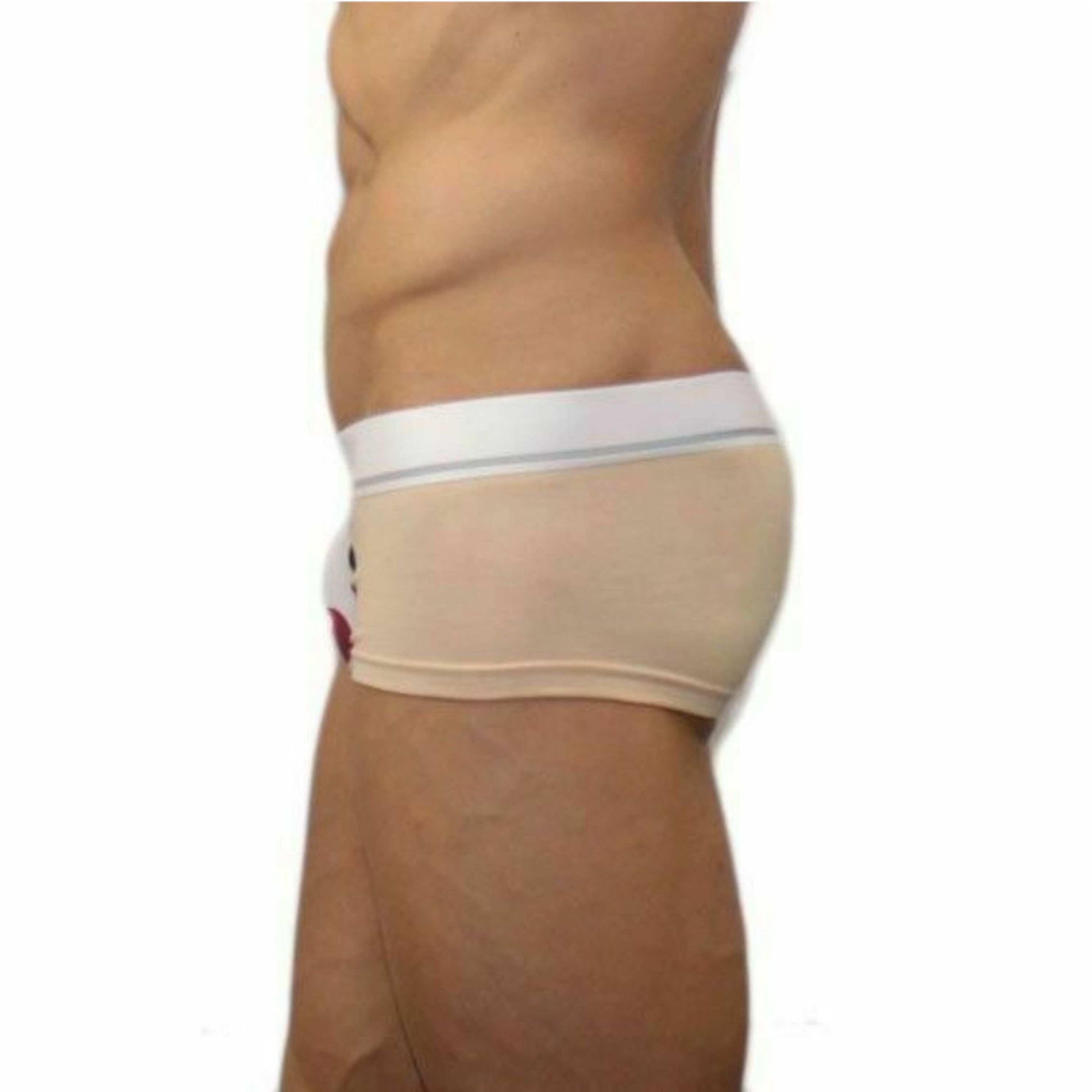 Мужские трусы хипсы с мультяшкой бежевые Superbody Cartoon Bear Begie Boxer фото 3