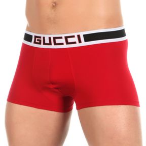 Фото Мужские трусы боксеры красные Gucci