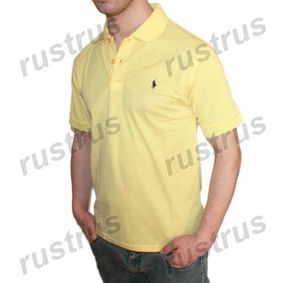 Фото Мужская футболка поло желтая POLO