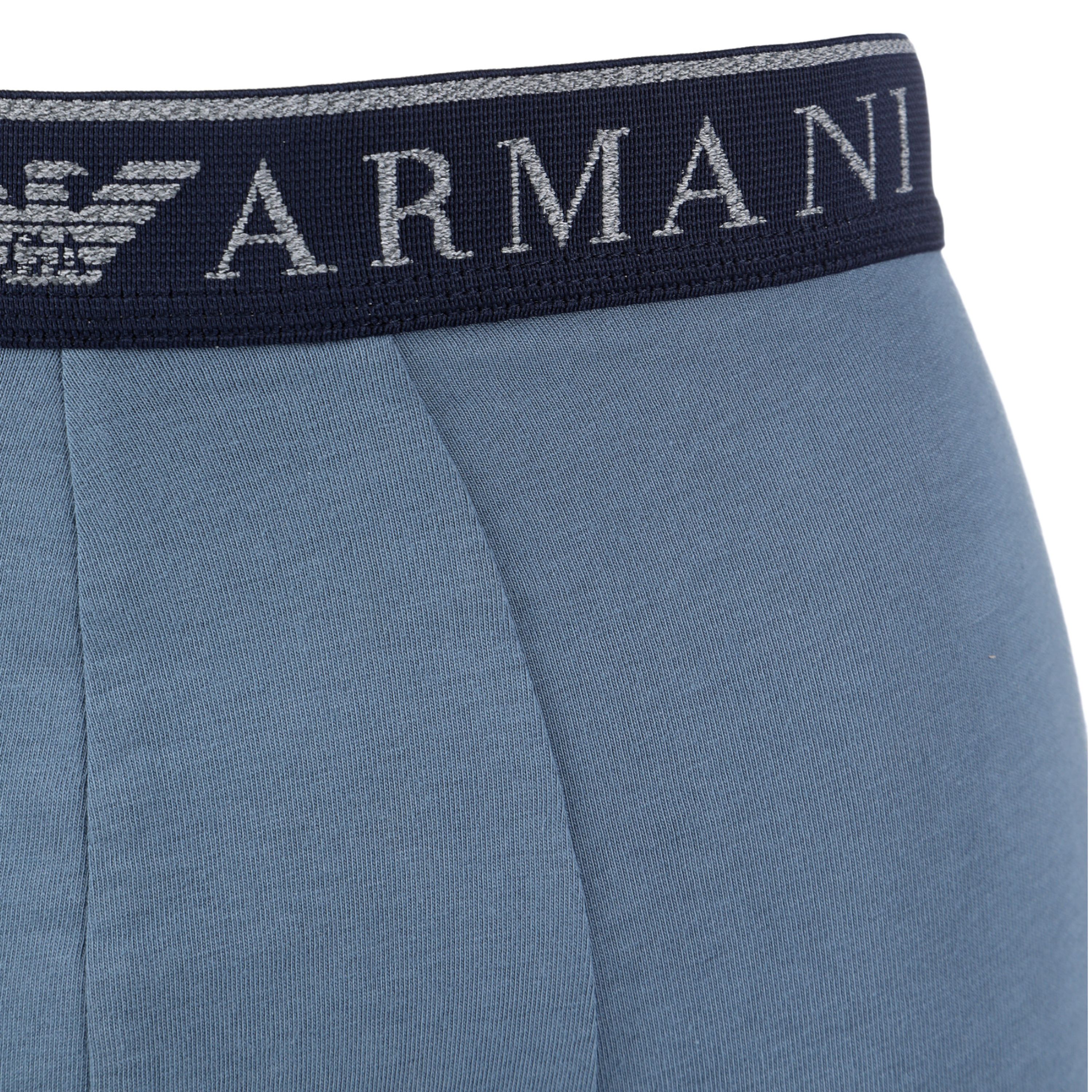Набор мужских трусов хипсов 2в1 (серый, серо-голубой) Emporio Armani 111769_4F720 15349 фото 5