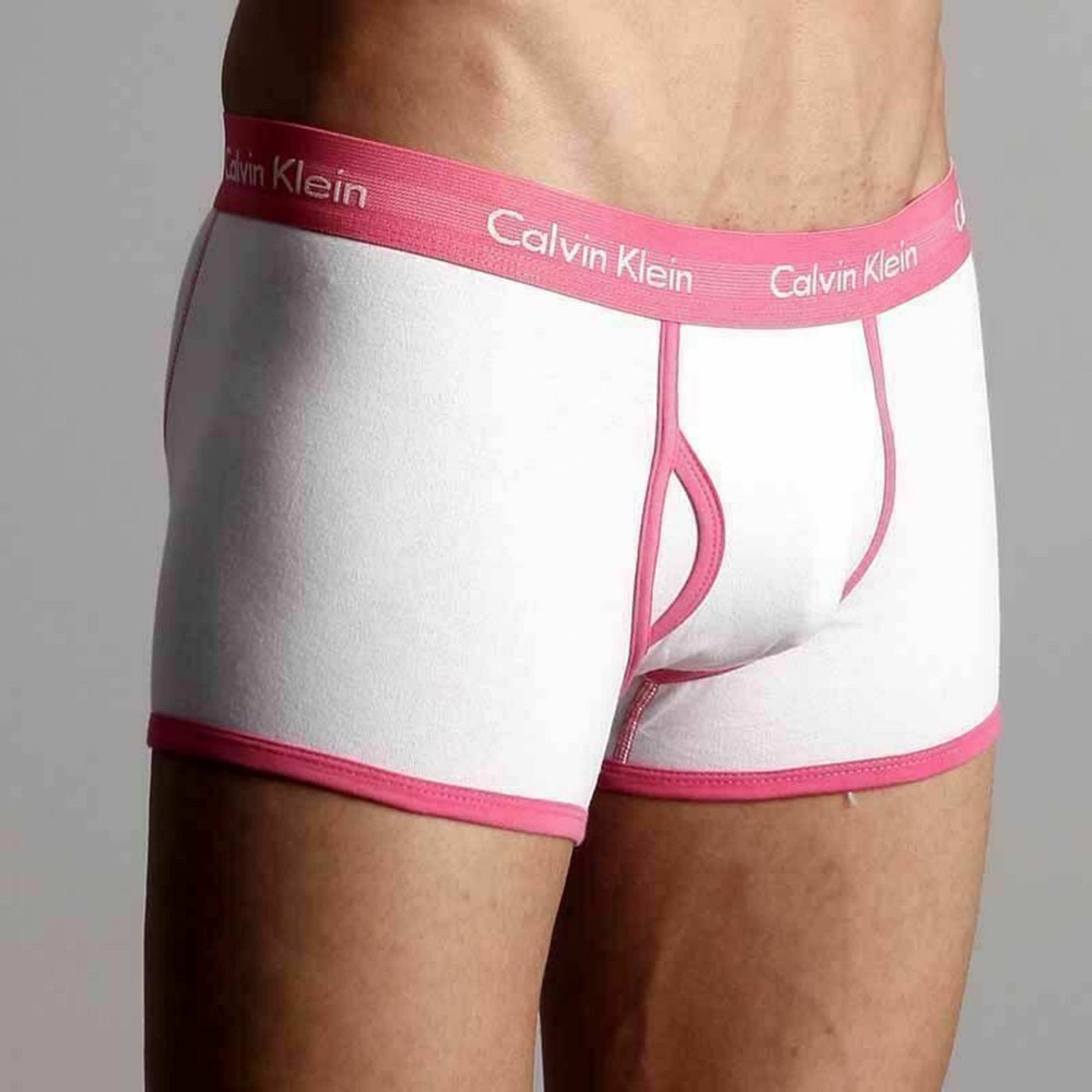 Мужские трусы боксеры Calvin Klein 365 White Pink фото 3