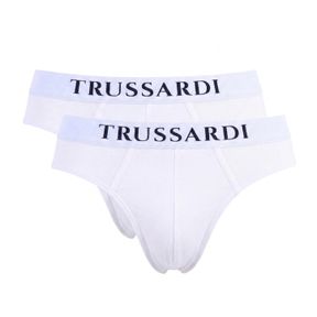 Фото Набор мужских трусов брифов 2в1 белые TRUSSARDI TRU2USP01
