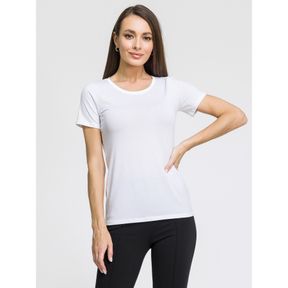 Фото Женская футболка белая OROBLU Perfect Line VOBT01675