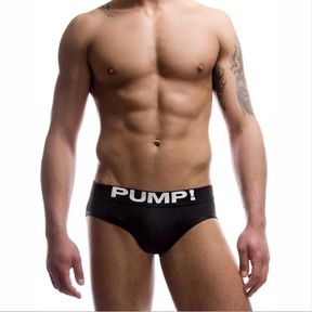 Фото Мужские трусы брифы черные в сетку Pump! H589-2 Фото Мужские трусы брифы черные в сетку Pump! H589-2