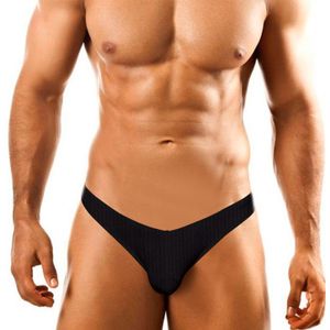 Фото Мужские трусы стринги черные ADANNU AN7113-2