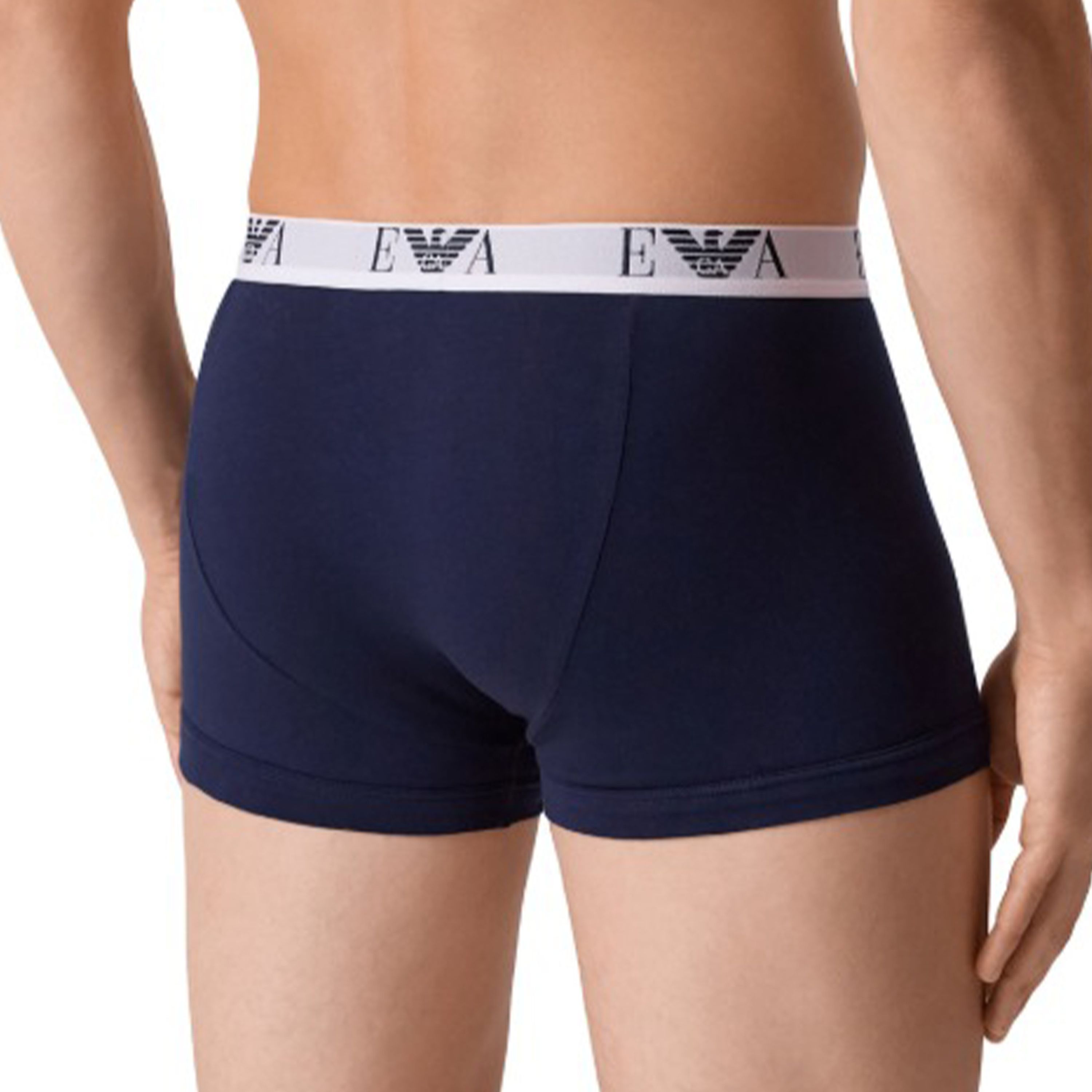 Набор мужских трусов боксеров 3в1 темно-синие Emporio Armani EM000259_AF14131 фото 3