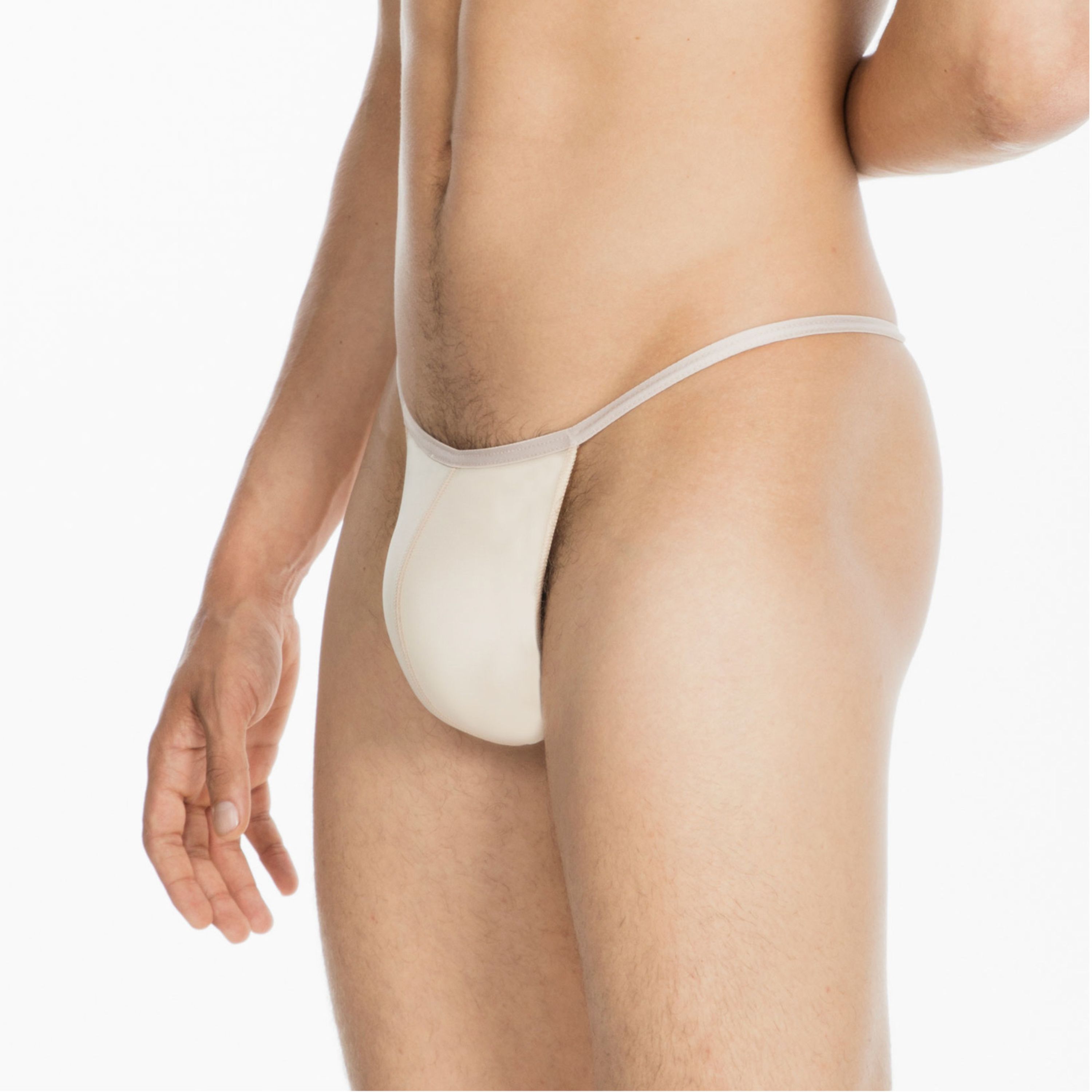 Мужские трусы стринги бежевые HOM PLUME G-String 359931_4000DT фото 2