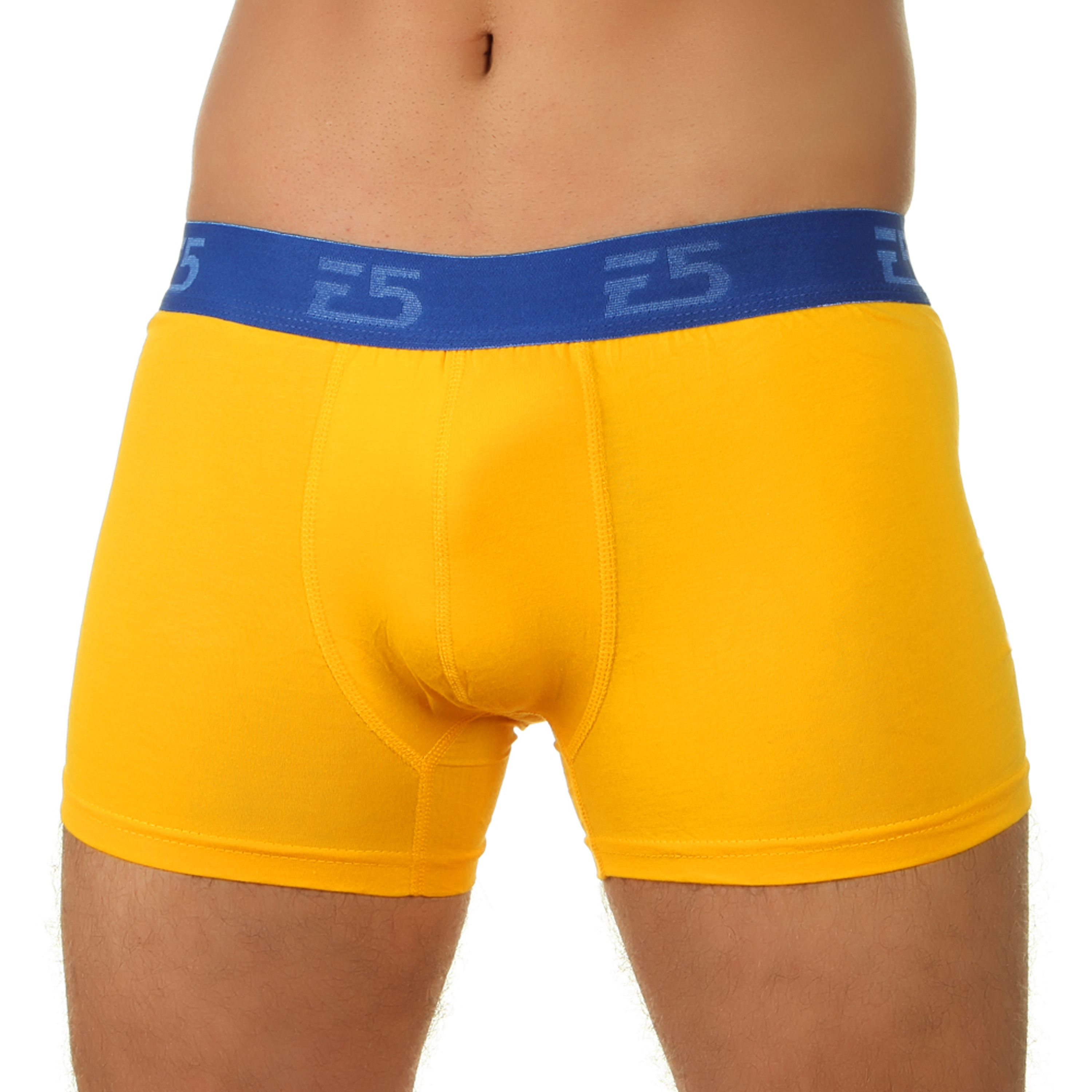 Мужские трусы боксеры желтые E5 Underwear  Boxer Short 024 фото 1