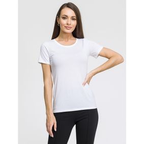 Фото Женская футболка белая OROBLU Perfect Line VOBT01675