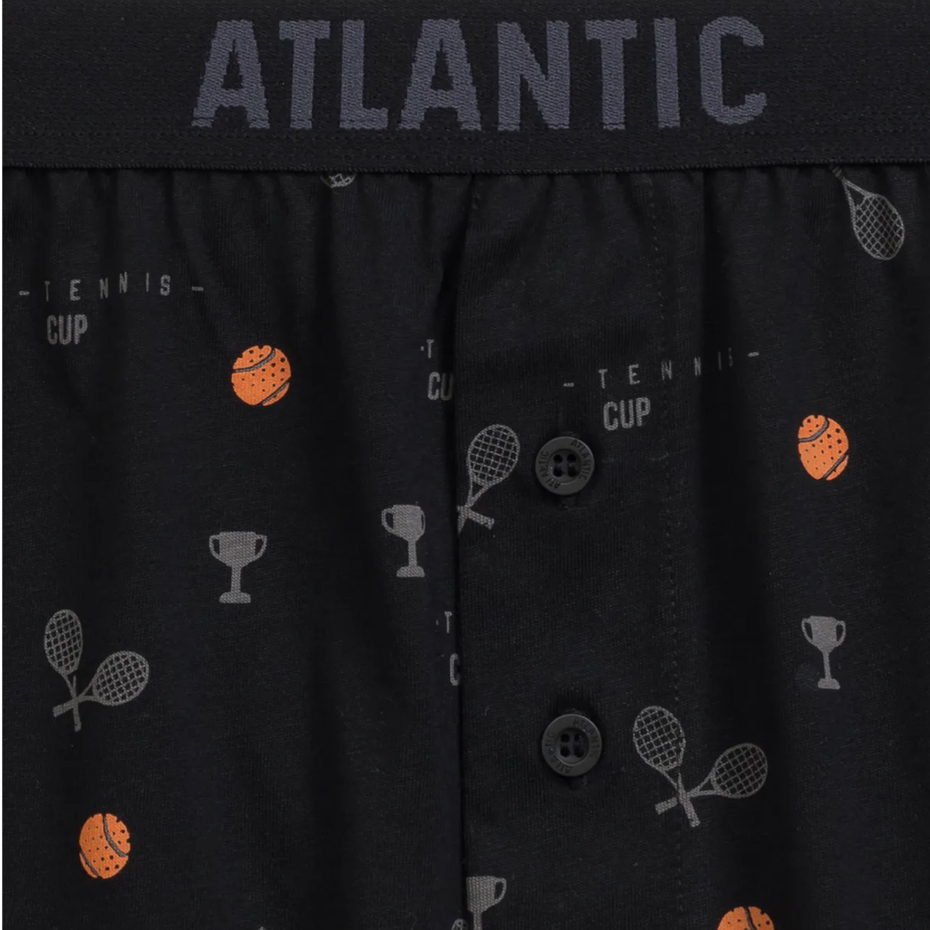 Мужские трусы-шорты (черный + голубой) набор 2 в1 ATLANTIC 2MBX-052 фото 5