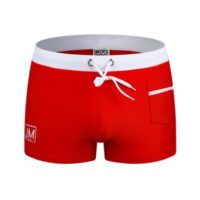 Фото Мужские плавки боксеры красные JOCKMAIL JM702-8